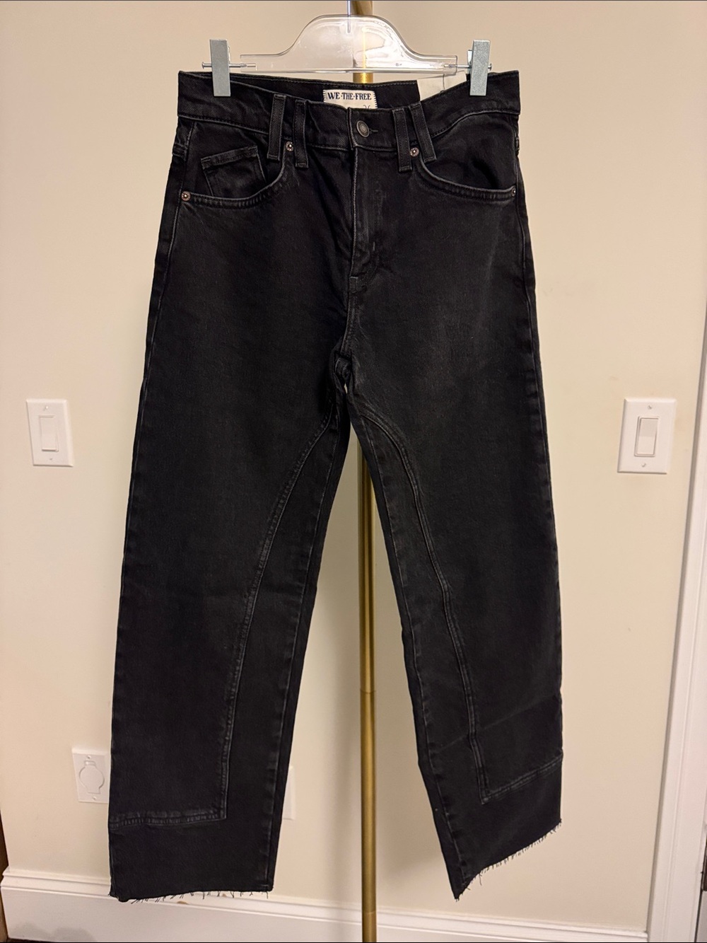 We The Free High-Rise Black Straight Jeans